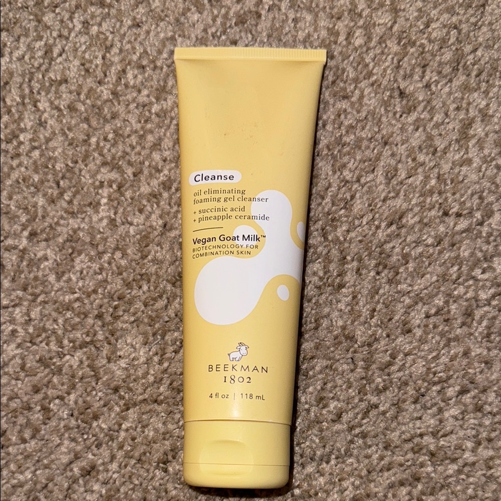 Beekman 1802 Vegan Goat Milk Oil Eliminating Foaming Gel Cleanser 4fl oz